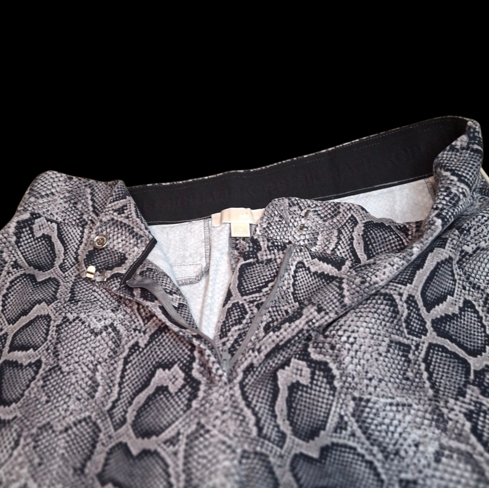 Michael Kors Snakeskin Print Cotton Stretchy Ankle Pants Women Size 16 - Picture 4 of 14